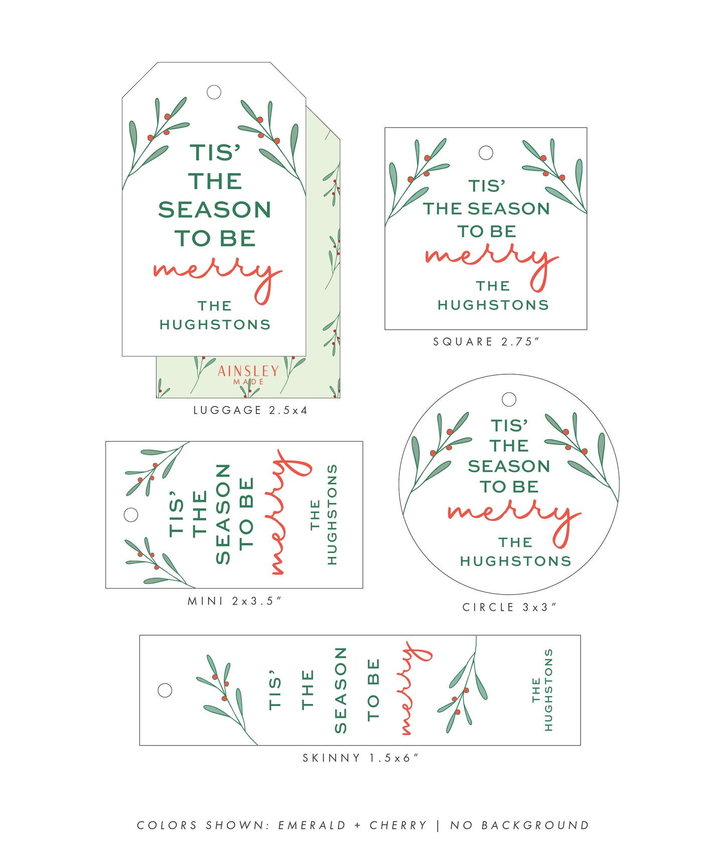 Holiday Gift Tag | Design 4